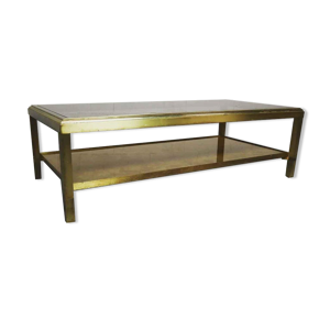 Table basse Regency en laiton vintage