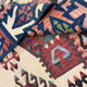 Wool antique kilim, tribal motif wool area rug- 212x290cm