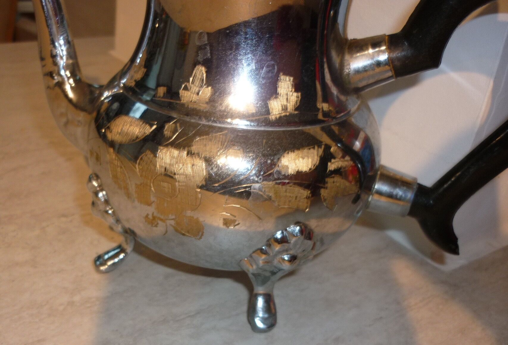 Metal and Bakelite teapot