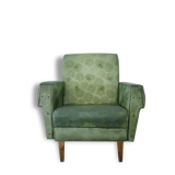Fauteuil en skai vert