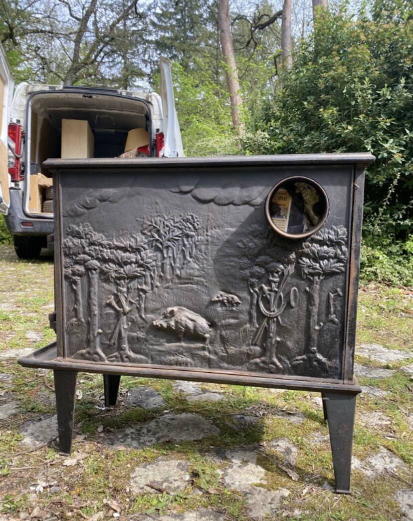 Antique cast iron stove