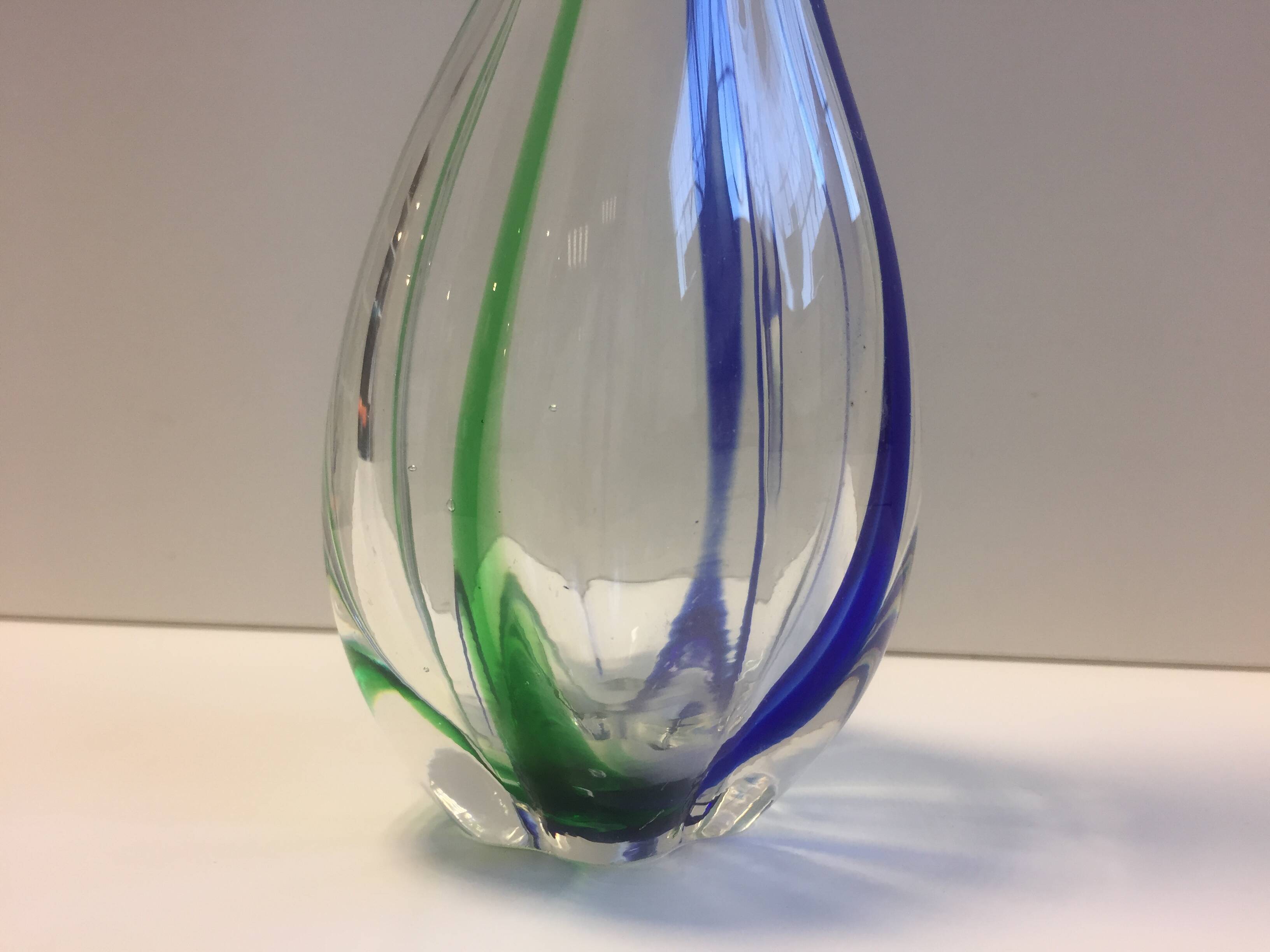 Soliflore Italian Vase Murano Glass Design ARCHIMEDE SEGUSO Vintage 1960 / 1970