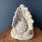 Large glazed terracotta hen