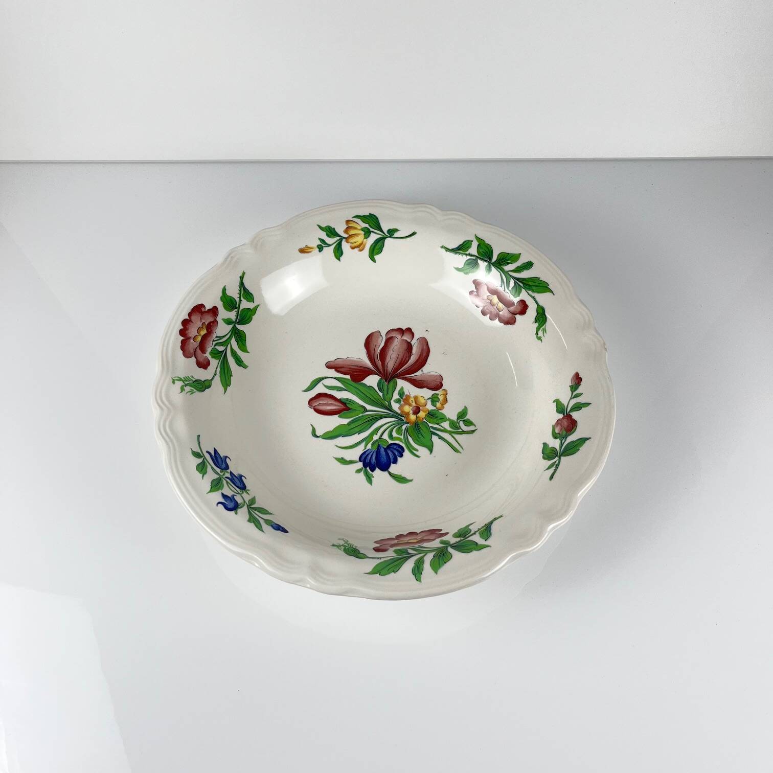 Large deep dish Sarreguemines Cernay, 1970/80