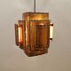 Brutalist hanging lamp, denmark 1960s