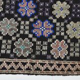 6x10 Geomtric Pattern Tribal Kilim Rug, 194x305 Cm