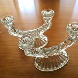 Pair of art deco candle holders