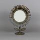 Jean Vinay flower mirror 1960s, In copper & brass