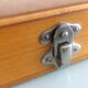 Ancienne boîte à diapositives en bois verni / vintage années 60