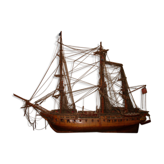 Model three masted wooden