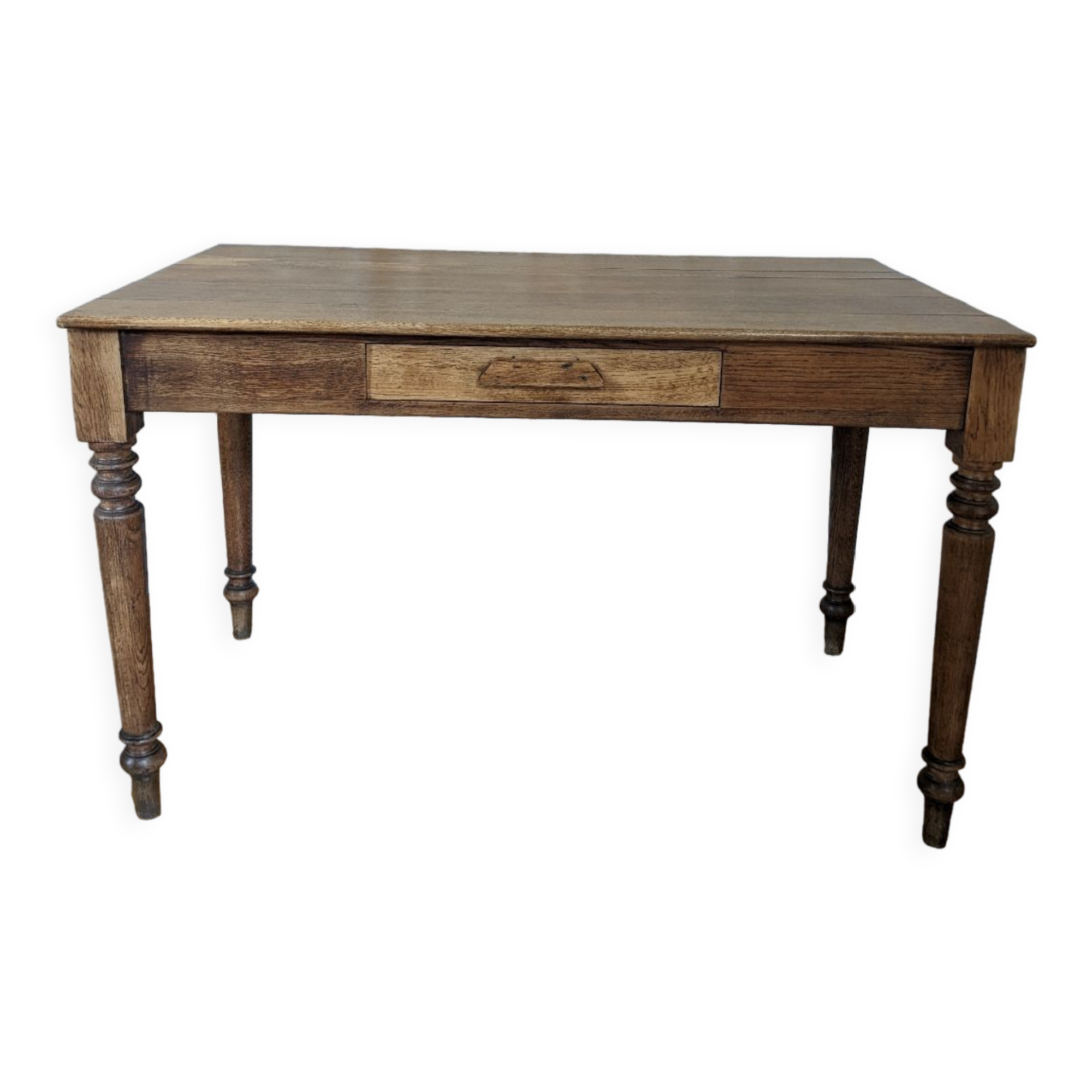 Farm table with turned legs