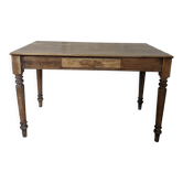 Table de ferme à pieds tournés