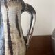 enameled and signed ceramic carafe, 1950