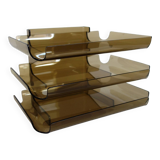 Document holder in smoked plexiglass from the 70s
