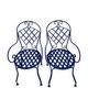 Chaises bistrot en fer forgé
