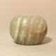 Vintage brown green onyx round candle holder 1070 tealight holder