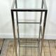 Chrome and glass occasional shelf unit 2000s