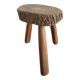 Tabouret bois massif art populaire français