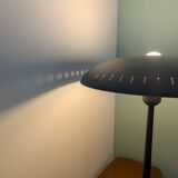Evoluon saucer-shaped desk lamp by Louis Kalff for Philips, green