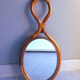 Rattan mirror 1960