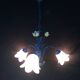 Lustre 3 blue flower lights