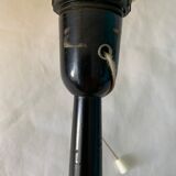 Yellow and black metal lamp