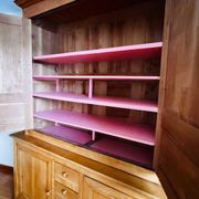 Buffet vaisselier en merisier blond