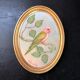 Golden frame and bird painting