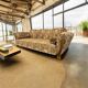 Vintage floral sofa / daybed / sofa bed