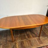 Mid century retro vintage teak extending dining table
