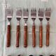 Vintage wooden cutlery set