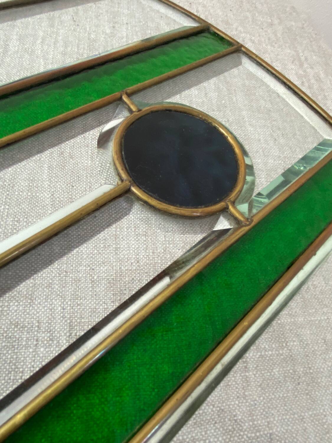 Stained glass beveled and cabochon