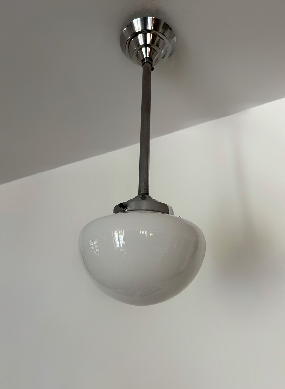 Art Deco opaline chandelier