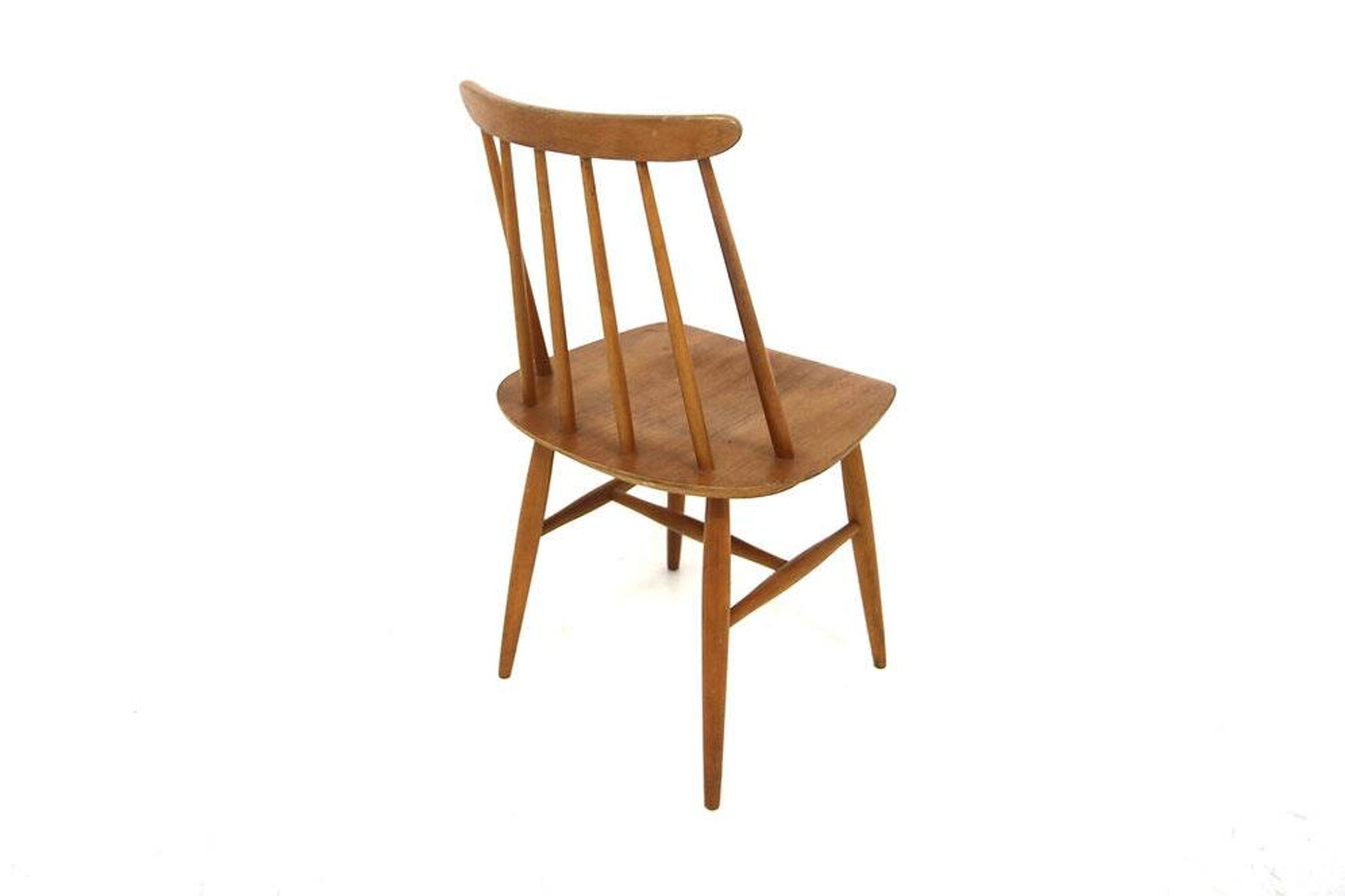 Chaise scandinave "pinnstol" Fanett par Ilmari Tapiovaara, Suède, 1960