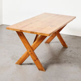 Pine dining table 1970s