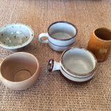 5 tasses en grès