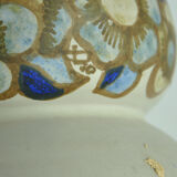 Vase coloquinte art deco motif
