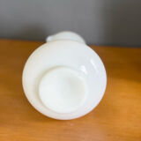 Milky white opaline handle pitcher