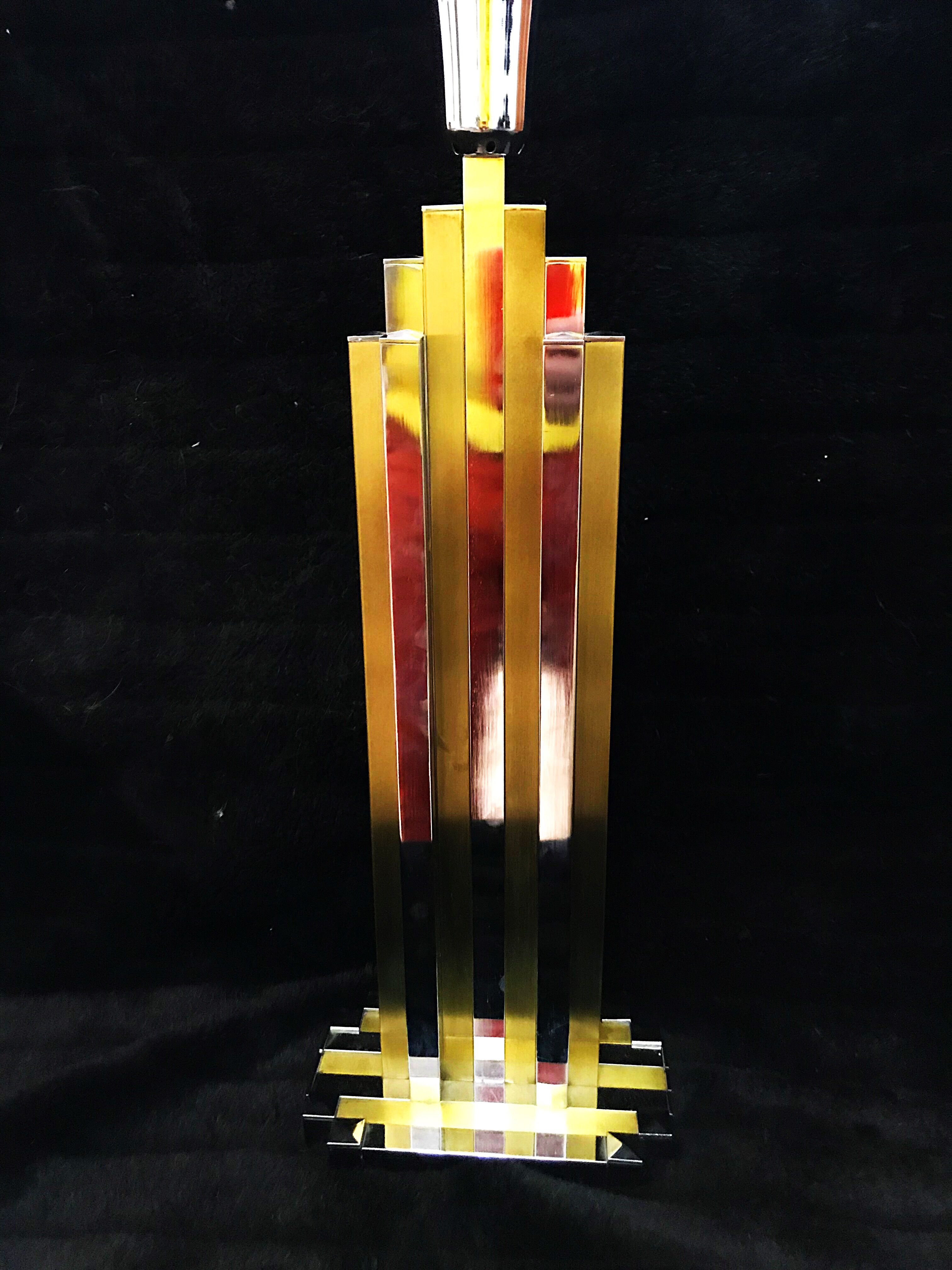 Romeo Rega table lamp bicolor 60 cm hight 1970