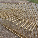 45-tower vintage gold metal vinyl holder