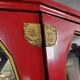 Important Art Deco period bookcase in lacquered wood and gilded bronze