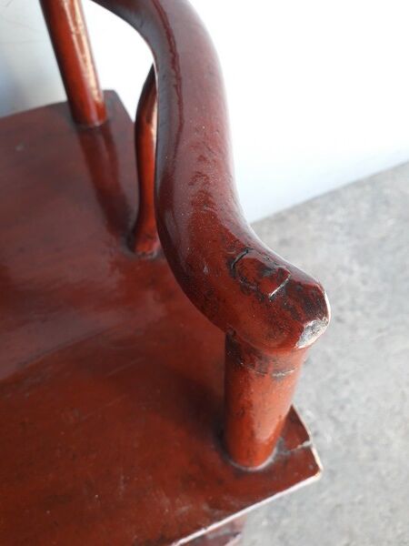 Chinese armchair / Asian solid wood 18th century