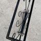 Vintage wrought iron console side table magazine rack