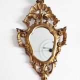 Gilded wood mirror, 56 x 32 cm