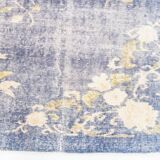 6x8 Faded Blue Oriental Vintage Rug, 194x258Cm