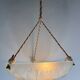 Sabino art deco basin ceiling light signed 1930 France