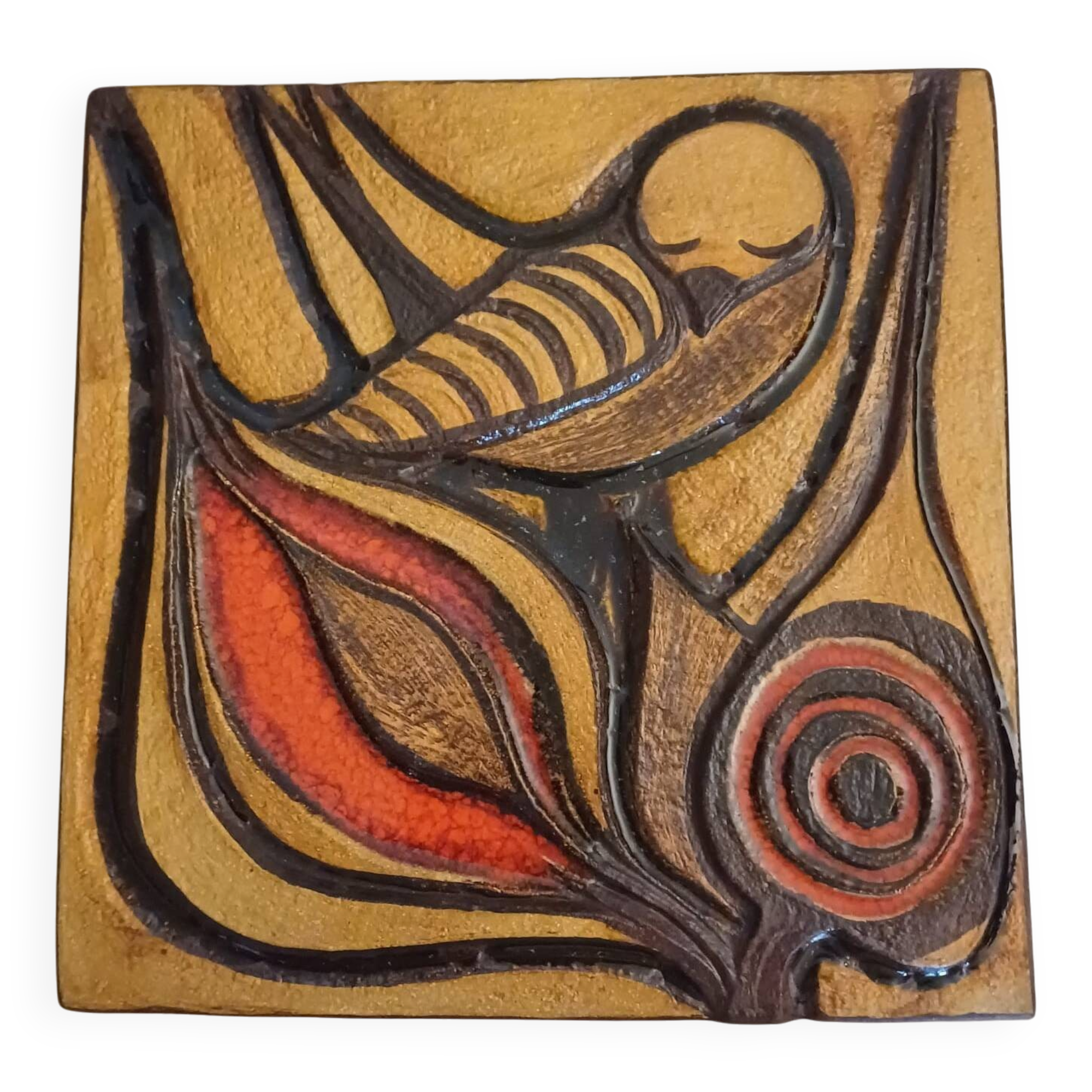 Noomi Backhausen – Soholm Bornholm – Wall plaque in ceramic – 1982