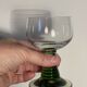 2 two-tone white wine glasses from the 1970s