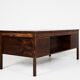 Executive desk in rosewood and leather by Søren Willadsen