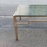 Bronze and glass coffee table